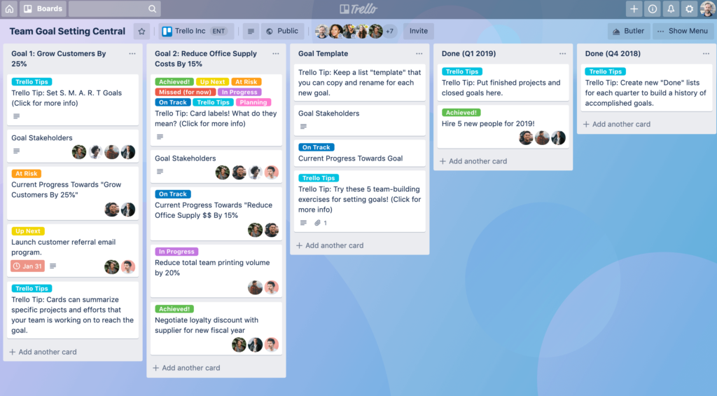 trello project management Google workspace